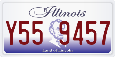 IL license plate Y559457