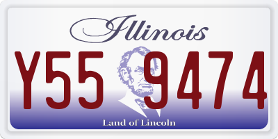 IL license plate Y559474