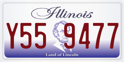 IL license plate Y559477