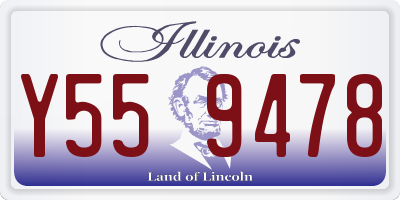 IL license plate Y559478