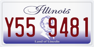 IL license plate Y559481