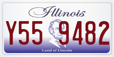 IL license plate Y559482
