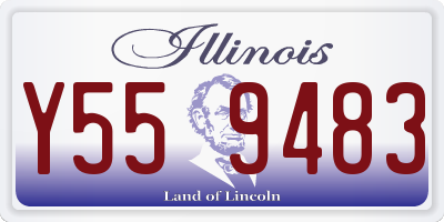 IL license plate Y559483