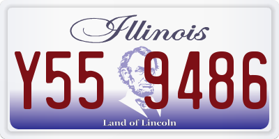IL license plate Y559486