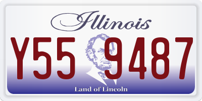 IL license plate Y559487