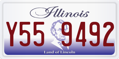 IL license plate Y559492