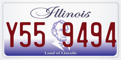 IL license plate Y559494