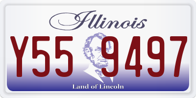 IL license plate Y559497