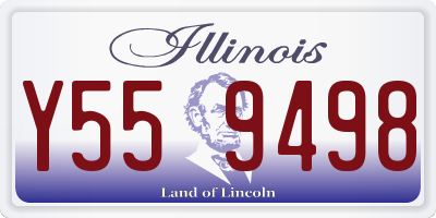 IL license plate Y559498