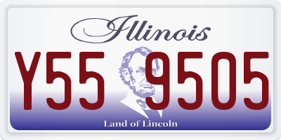 IL license plate Y559505