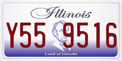 IL license plate Y559516