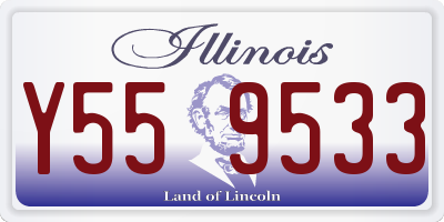 IL license plate Y559533