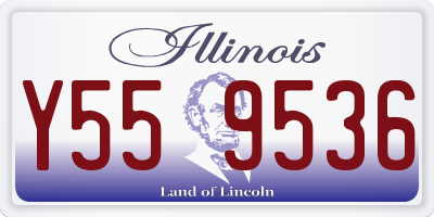 IL license plate Y559536