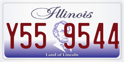 IL license plate Y559544