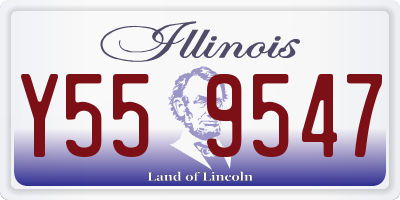 IL license plate Y559547