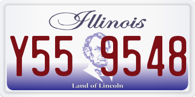 IL license plate Y559548