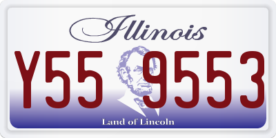 IL license plate Y559553