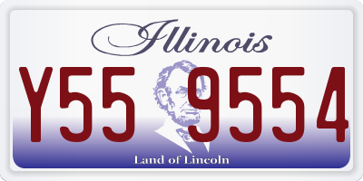 IL license plate Y559554