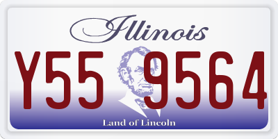 IL license plate Y559564