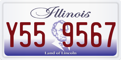 IL license plate Y559567