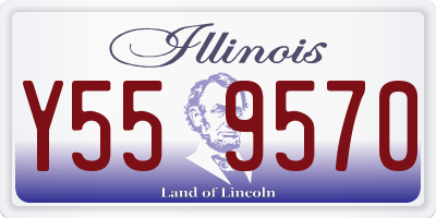 IL license plate Y559570