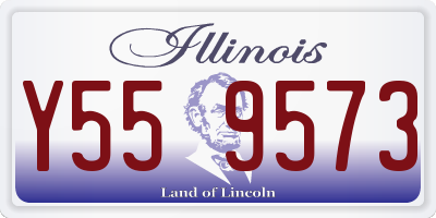 IL license plate Y559573