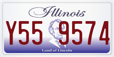 IL license plate Y559574
