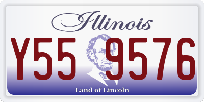 IL license plate Y559576