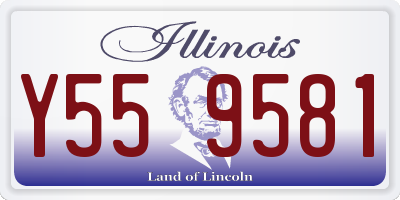 IL license plate Y559581