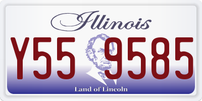 IL license plate Y559585
