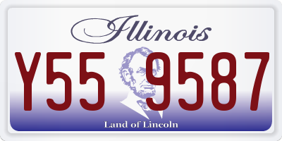 IL license plate Y559587
