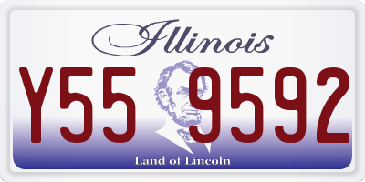 IL license plate Y559592