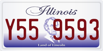IL license plate Y559593