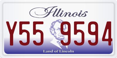 IL license plate Y559594