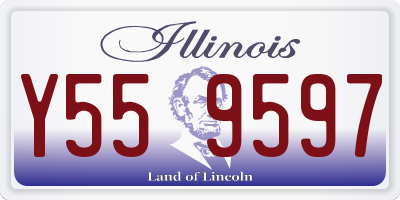 IL license plate Y559597