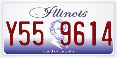 IL license plate Y559614