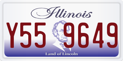 IL license plate Y559649
