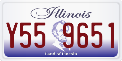 IL license plate Y559651