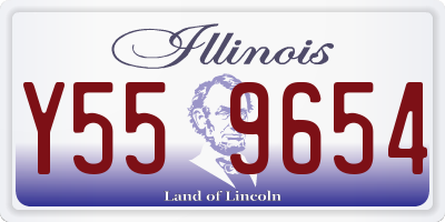 IL license plate Y559654