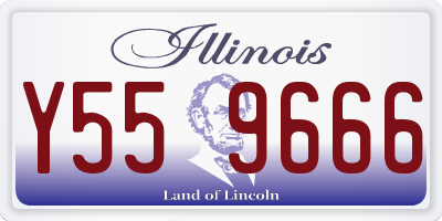 IL license plate Y559666