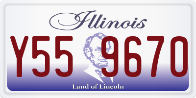 IL license plate Y559670