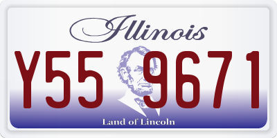 IL license plate Y559671