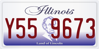 IL license plate Y559673