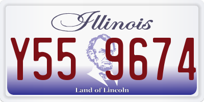 IL license plate Y559674