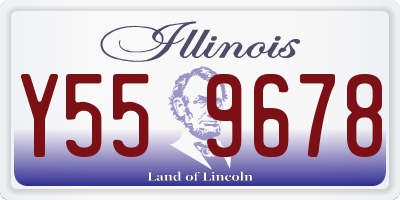 IL license plate Y559678
