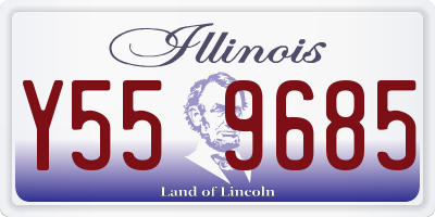 IL license plate Y559685