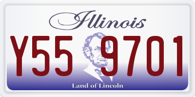 IL license plate Y559701