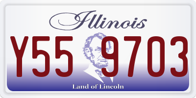 IL license plate Y559703