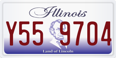 IL license plate Y559704
