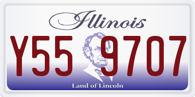 IL license plate Y559707